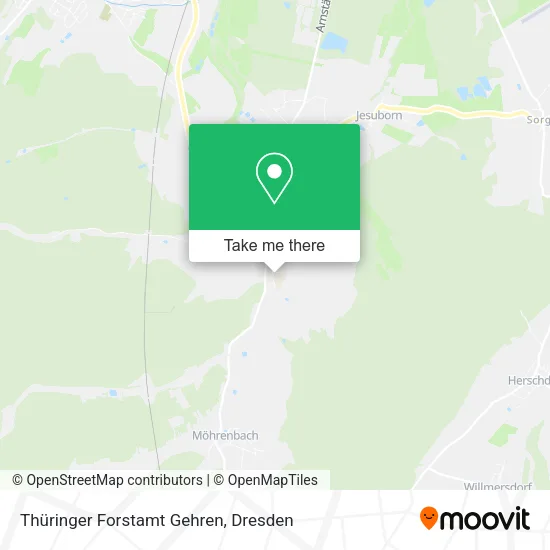 Карта Thüringer Forstamt Gehren