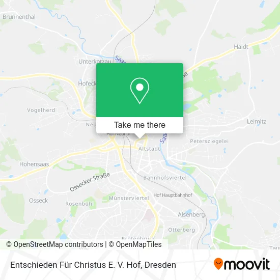Карта Entschieden Für Christus E. V. Hof