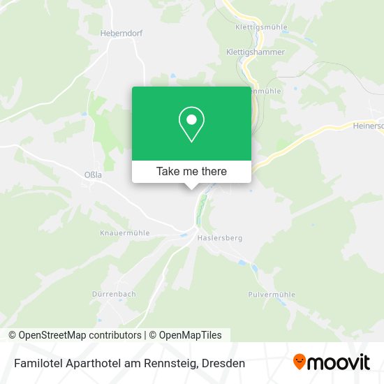 Карта Familotel Aparthotel am Rennsteig