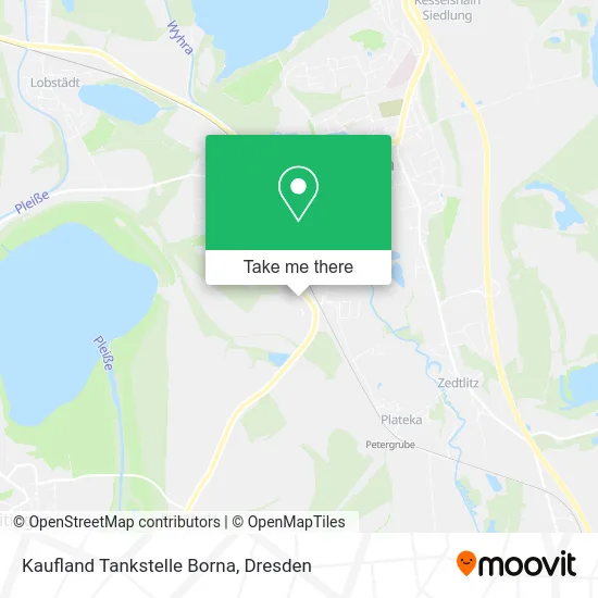 Карта Kaufland Tankstelle Borna