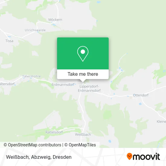 Карта Weißbach, Abzweig