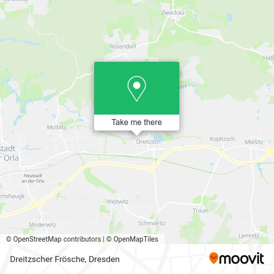 Dreitzscher Frösche map