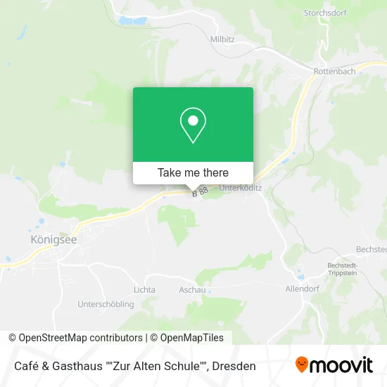 Карта Café & Gasthaus ""Zur Alten Schule""