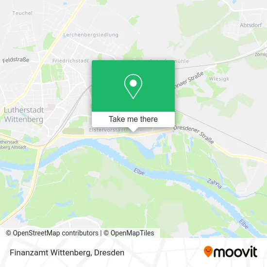 Карта Finanzamt Wittenberg