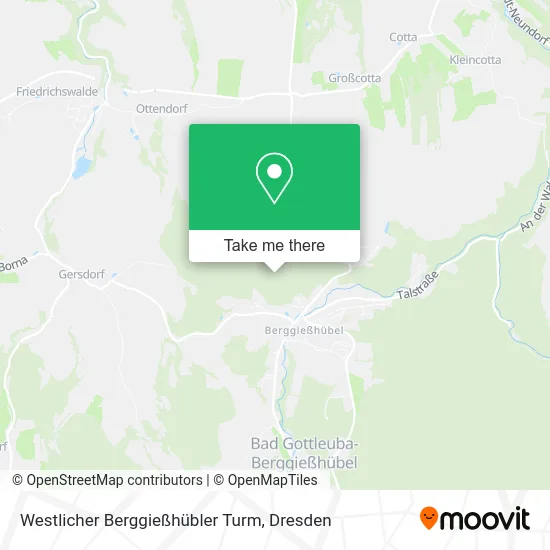 Карта Westlicher Berggießhübler Turm