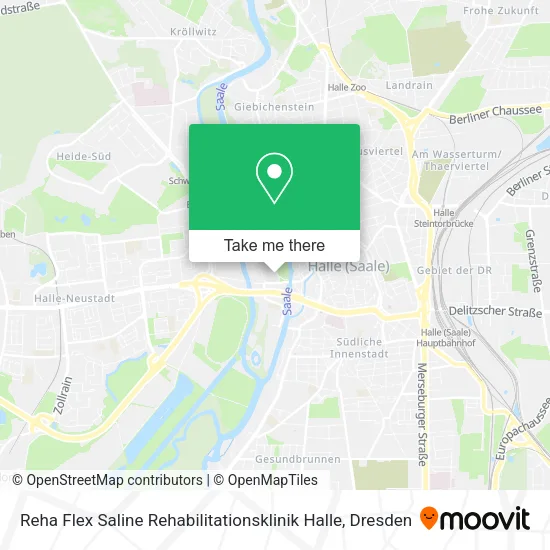 Reha Flex Saline Rehabilitationsklinik Halle map