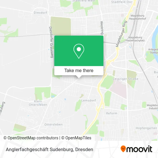 Карта Anglerfachgeschäft Sudenburg