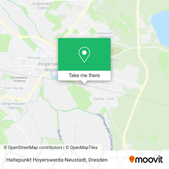 Карта Haltepunkt Hoyerswerda-Neustadt
