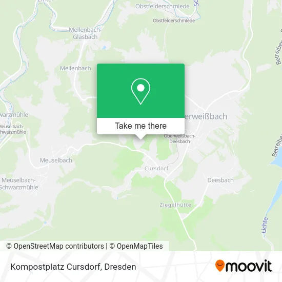 Карта Kompostplatz Cursdorf