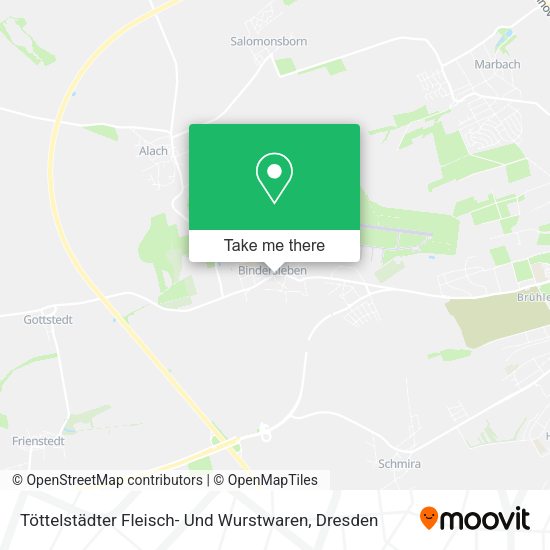 Карта Töttelstädter Fleisch- Und Wurstwaren