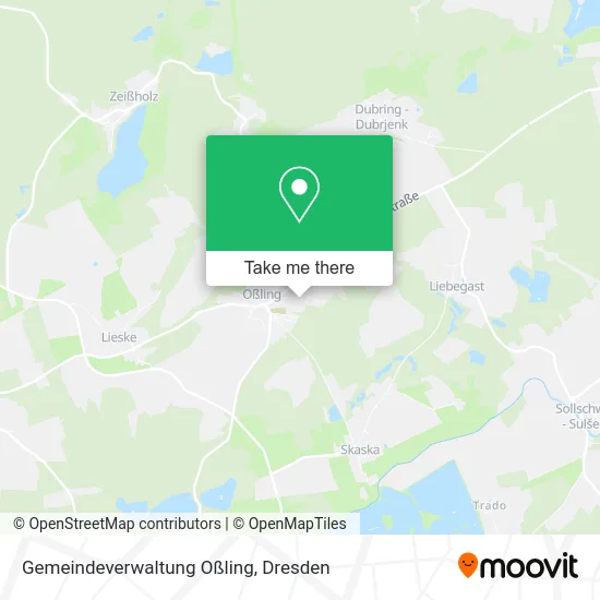 Карта Gemeindeverwaltung Oßling