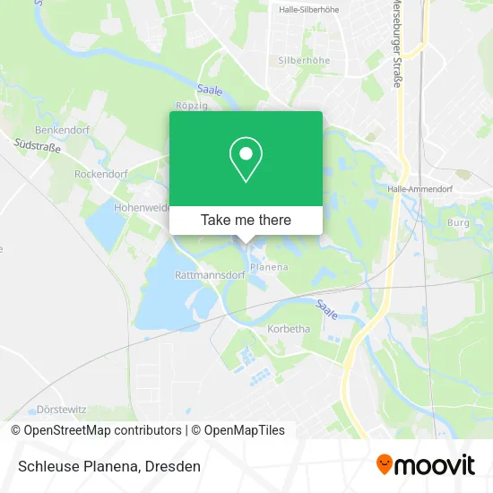 Карта Schleuse Planena