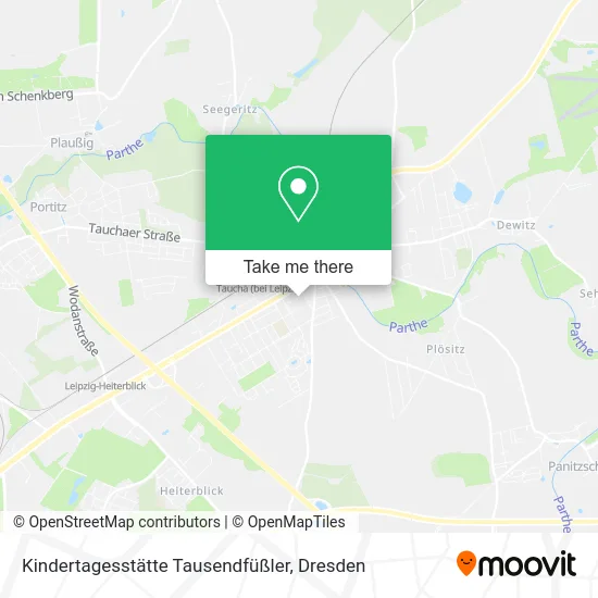 Карта Kindertagesstätte Tausendfüßler