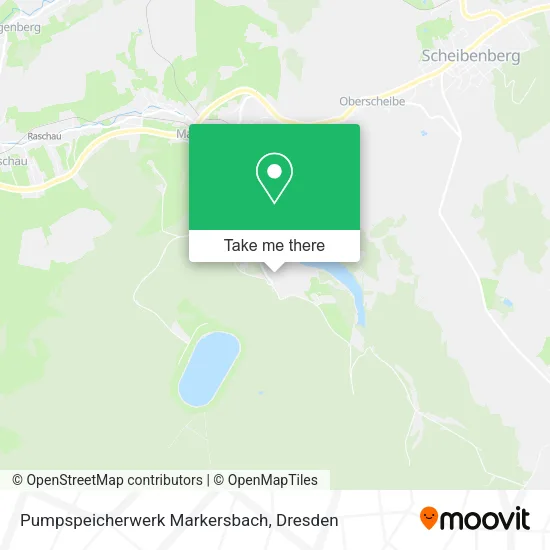 Карта Pumpspeicherwerk Markersbach