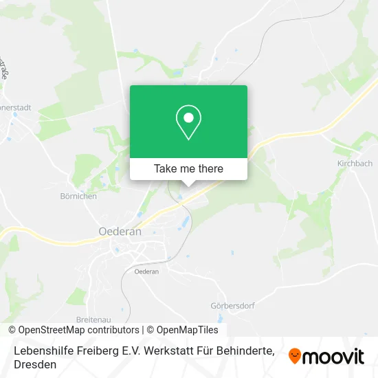 Карта Lebenshilfe Freiberg E.V. Werkstatt Für Behinderte