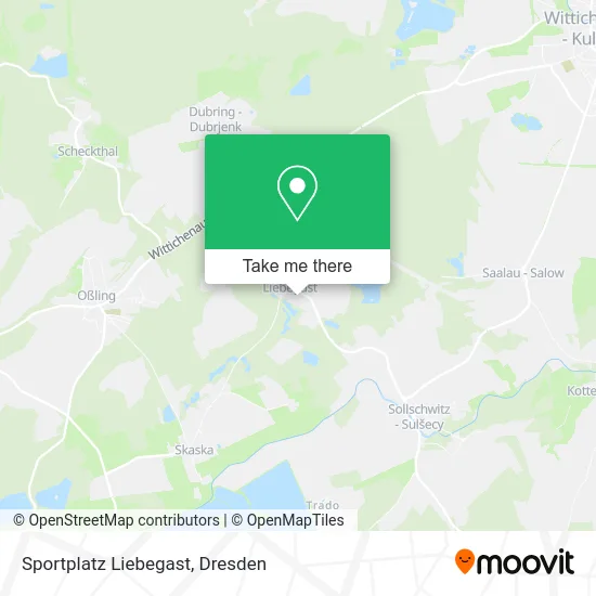 Карта Sportplatz Liebegast