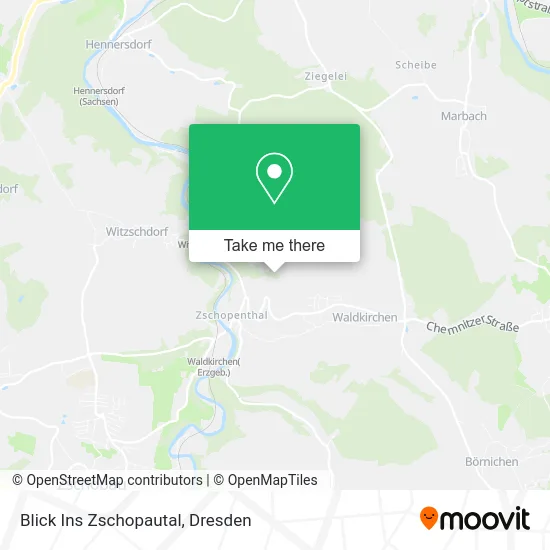 Карта Blick Ins Zschopautal