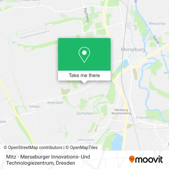 Карта Mitz - Merseburger Innovations- Und Technologiezentrum
