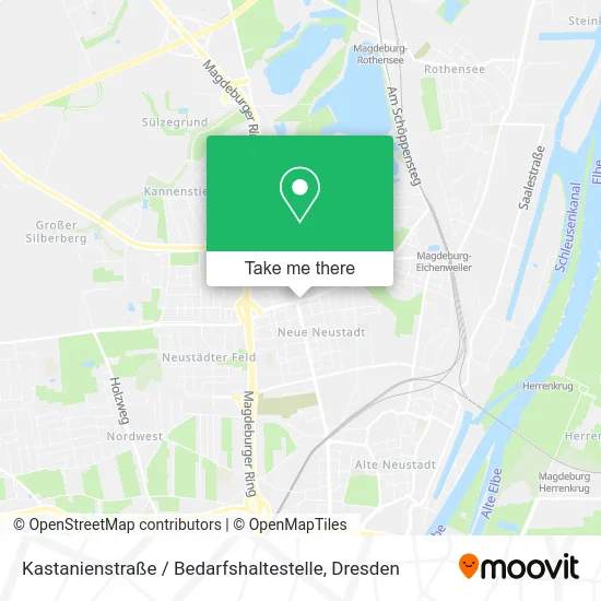 Карта Kastanienstraße / Bedarfshaltestelle
