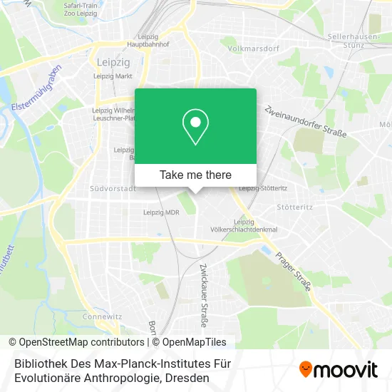 Карта Bibliothek Des Max-Planck-Institutes Für Evolutionäre Anthropologie
