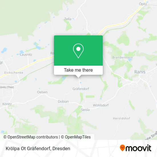 Карта Krölpa Ot Gräfendorf
