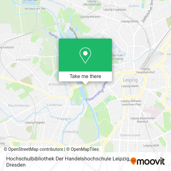 Карта Hochschulbibliothek Der Handelshochschule Leipzig