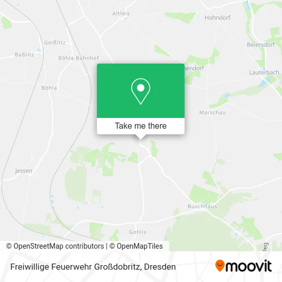 Карта Freiwillige Feuerwehr Großdobritz
