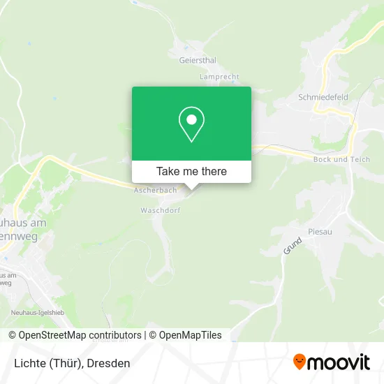 Карта Lichte (Thür)