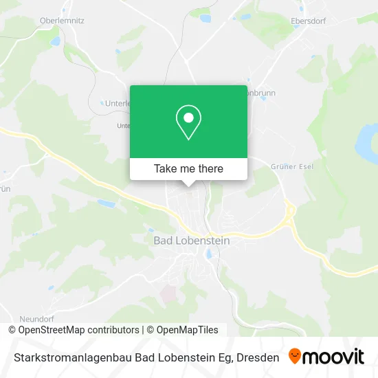 Карта Starkstromanlagenbau Bad Lobenstein Eg