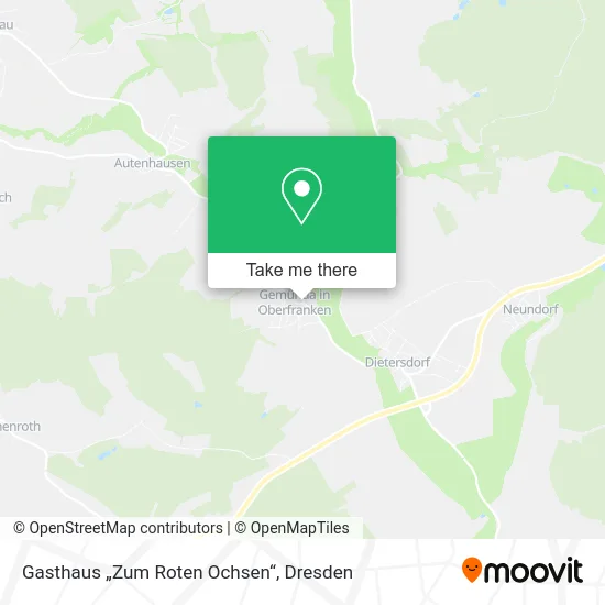 Карта Gasthaus „Zum Roten Ochsen“