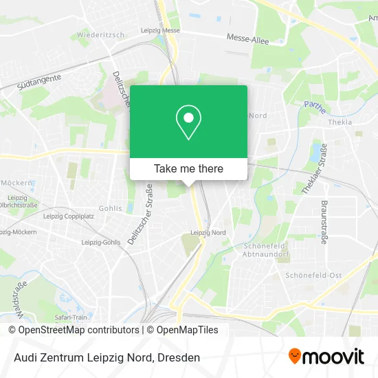 Карта Audi Zentrum Leipzig Nord