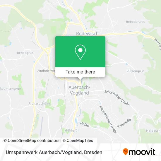 Карта Umspannwerk Auerbach/Vogtland