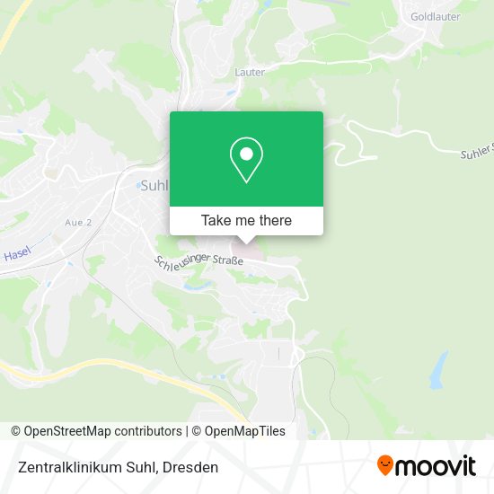 Карта Zentralklinikum Suhl