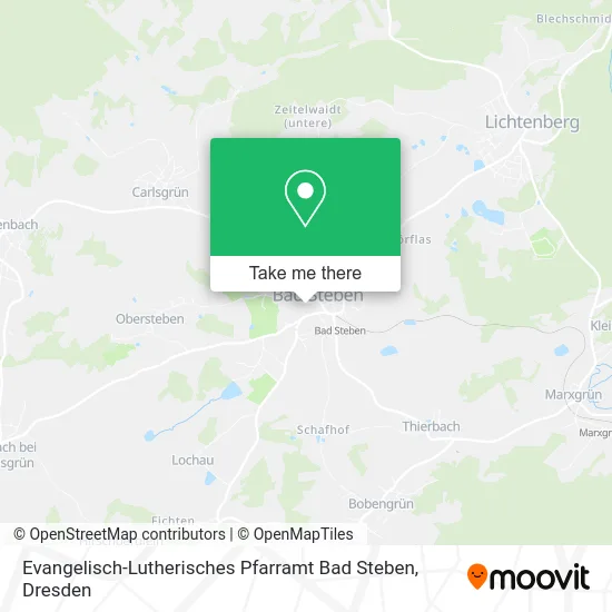 Карта Evangelisch-Lutherisches Pfarramt Bad Steben