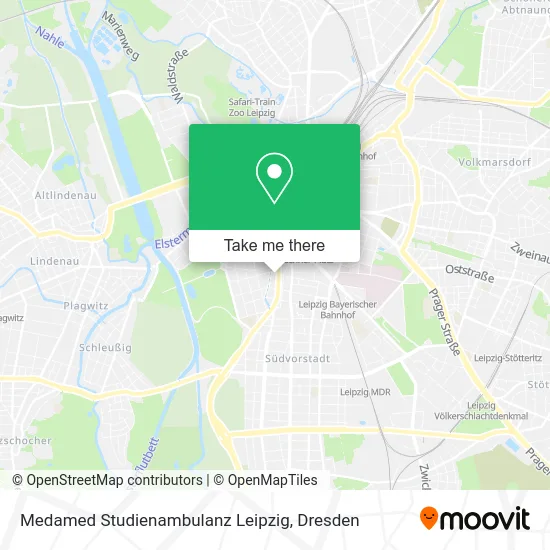 Карта Medamed Studienambulanz Leipzig