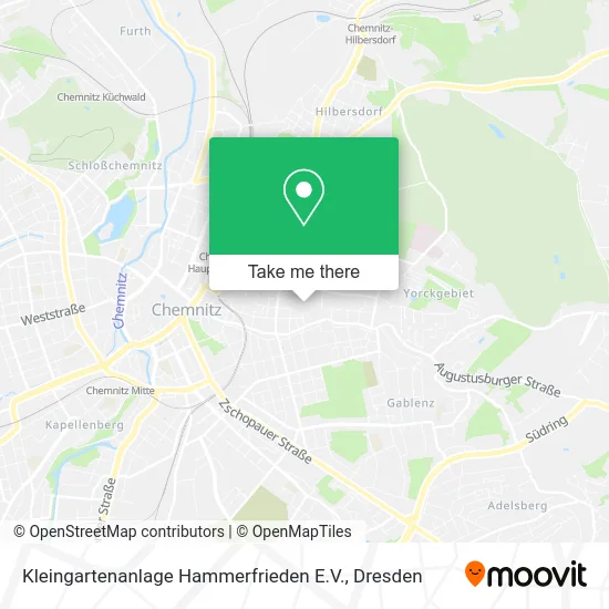 Карта Kleingartenanlage Hammerfrieden E.V.