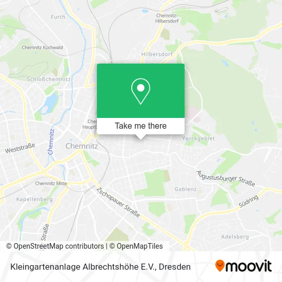 Карта Kleingartenanlage Albrechtshöhe E.V.