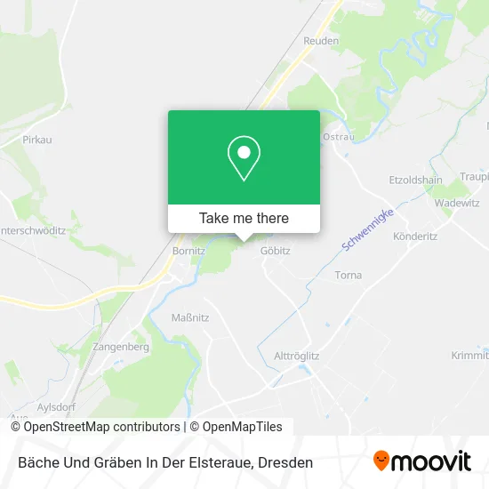 Карта Bäche Und Gräben In Der Elsteraue