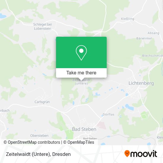 Карта Zeitelwaidt (Untere)