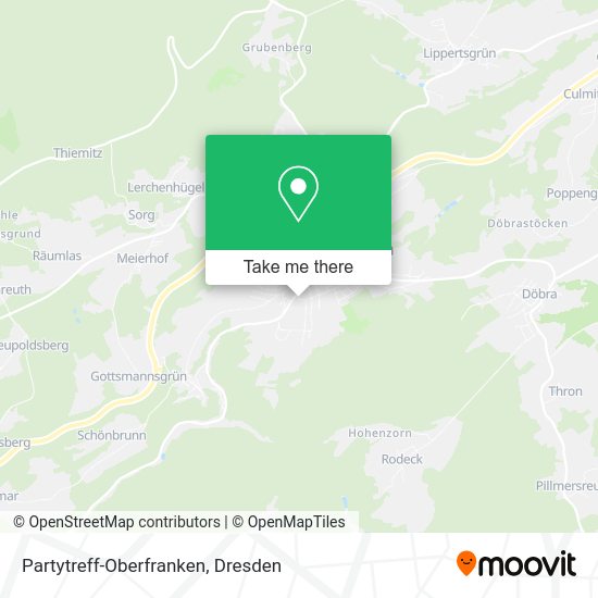 Карта Partytreff-Oberfranken