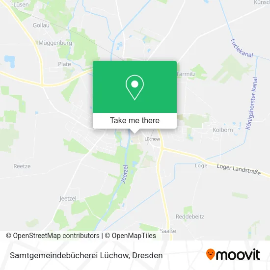 Карта Samtgemeindebücherei Lüchow