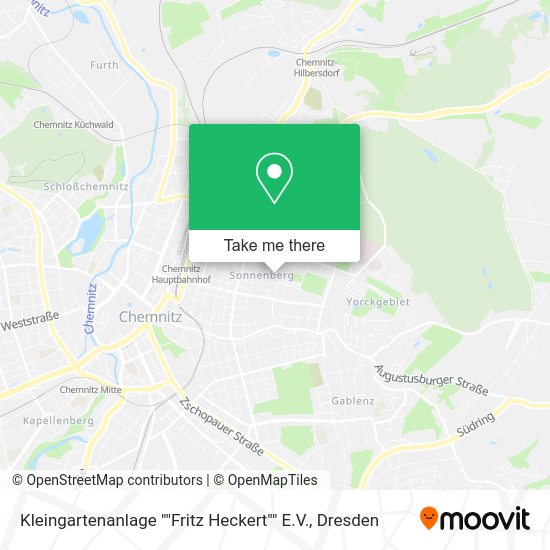 Карта Kleingartenanlage ""Fritz Heckert"" E.V.