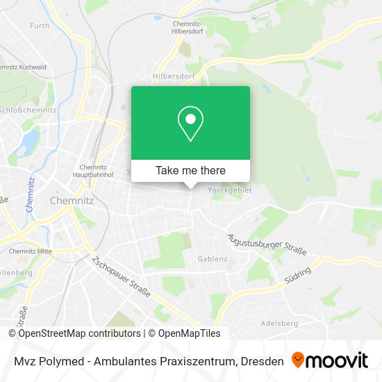 Карта Mvz Polymed - Ambulantes Praxiszentrum