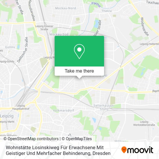 Карта Wohnstätte Losinskiweg Für Erwachsene Mit Geistiger Und Mehrfacher Behinderung