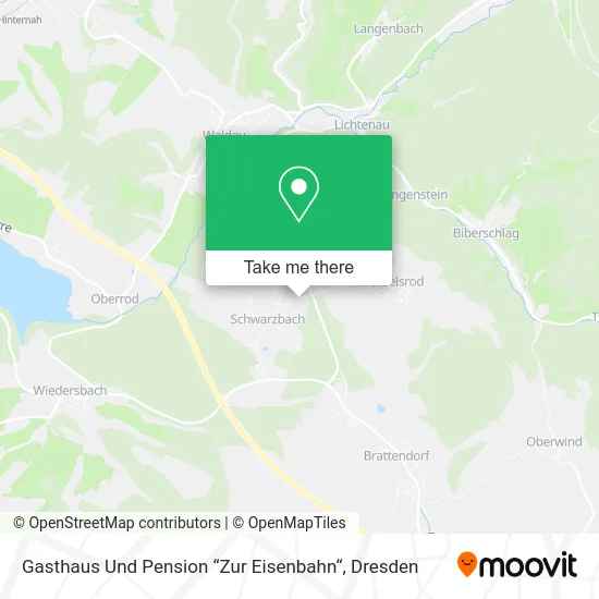 Карта Gasthaus Und Pension “Zur Eisenbahn“