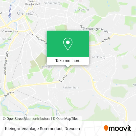 Карта Kleingartenanlage Sommerlust
