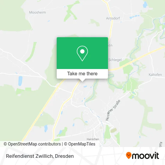 Карта Reifendienst Zwillich