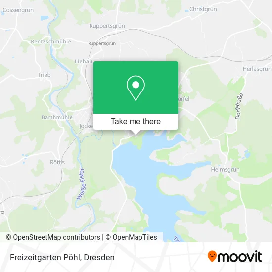 Карта Freizeitgarten Pöhl