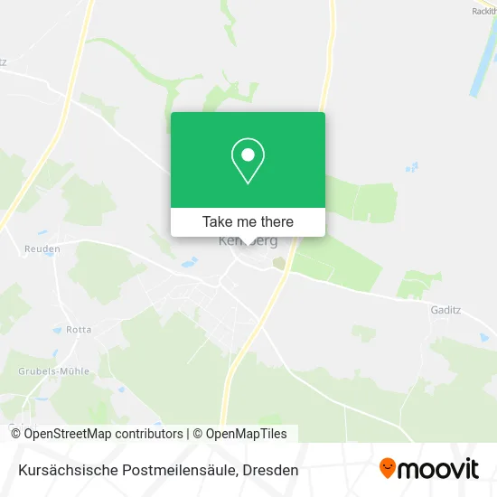 Карта Kursächsische Postmeilensäule