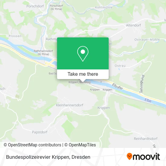 Карта Bundespolizeirevier Krippen